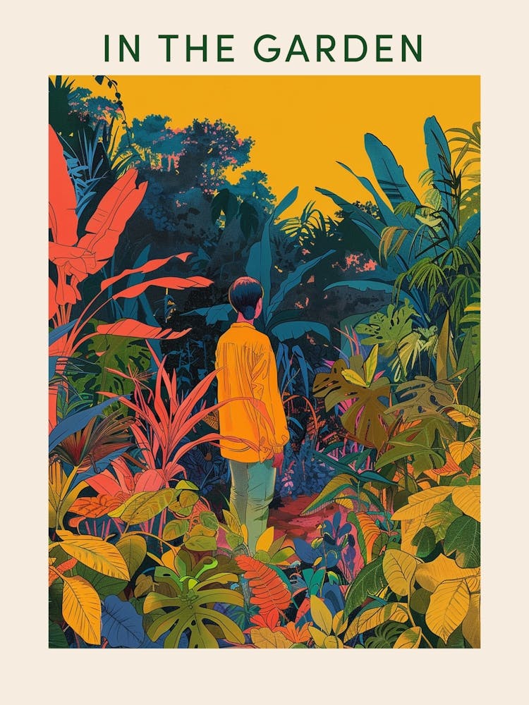 In The Garden Poster Yellow 1