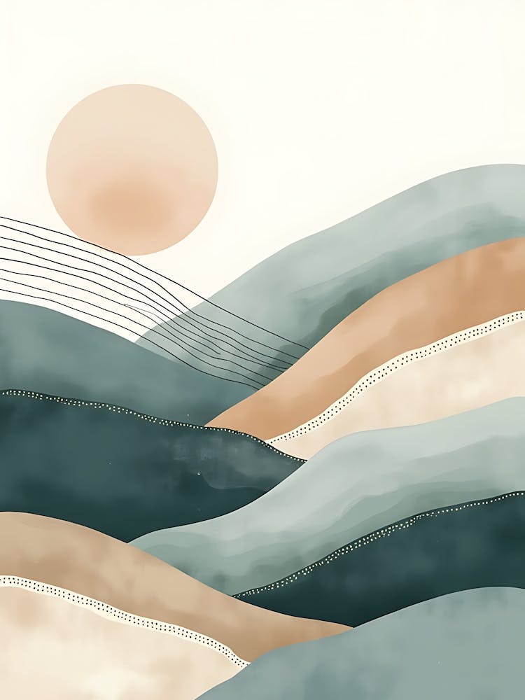 Botanical Breeze in Warm Pastels