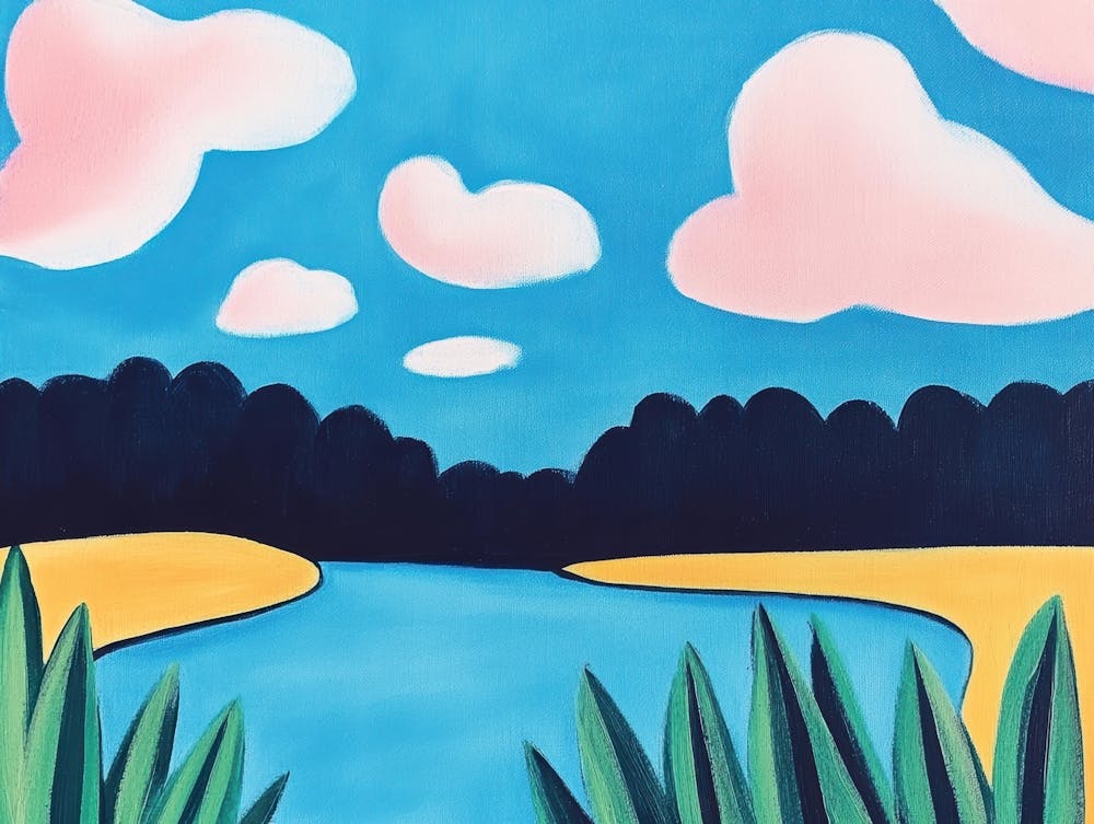 Nuages Sur La Rivière