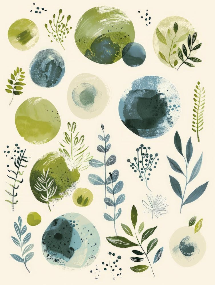 Watercolor Leaves 7
