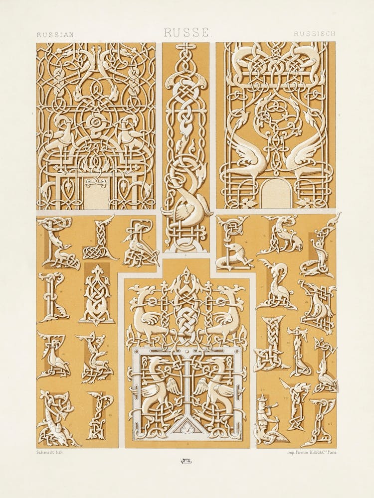 Russisches Muster, Albert Racine 1