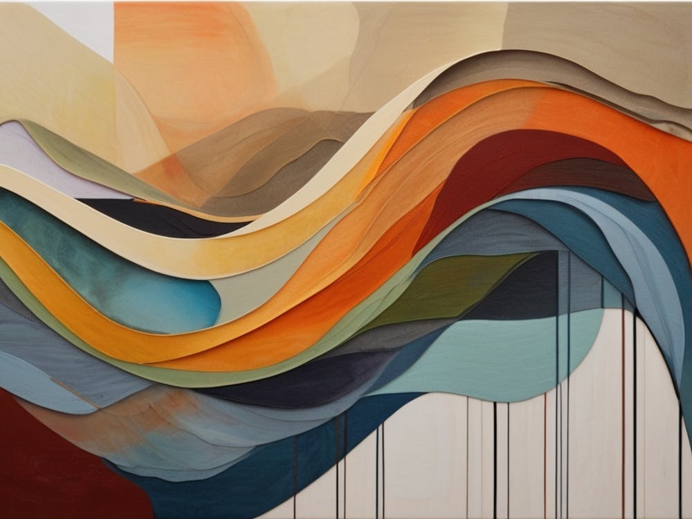 Abstract Wave Painting 4