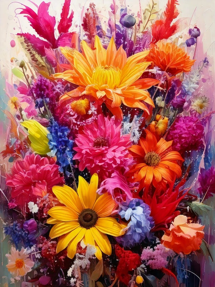 Explodierende Farben