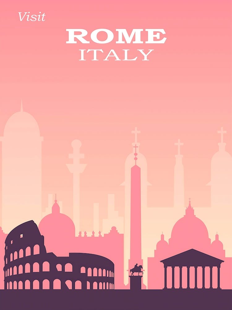 Rome Travel Poster, Karen Arnold