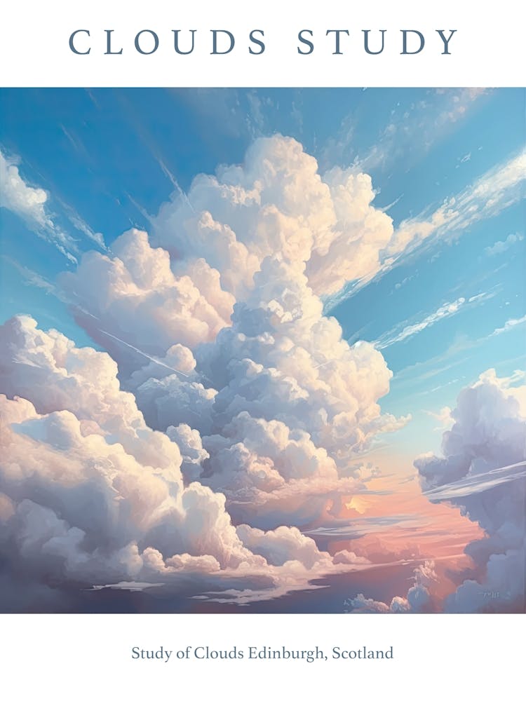 Study Of Clouds Edinburgh, Scotland