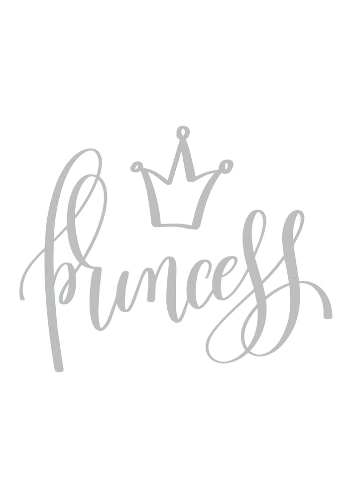 Princess Grey Print