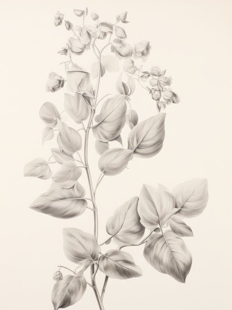 Botanical Branch Sketch