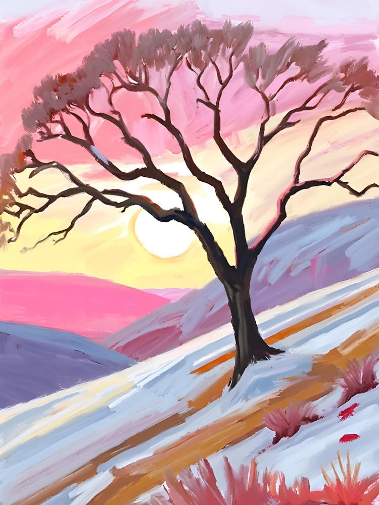 Lone Tree At Sunset 3