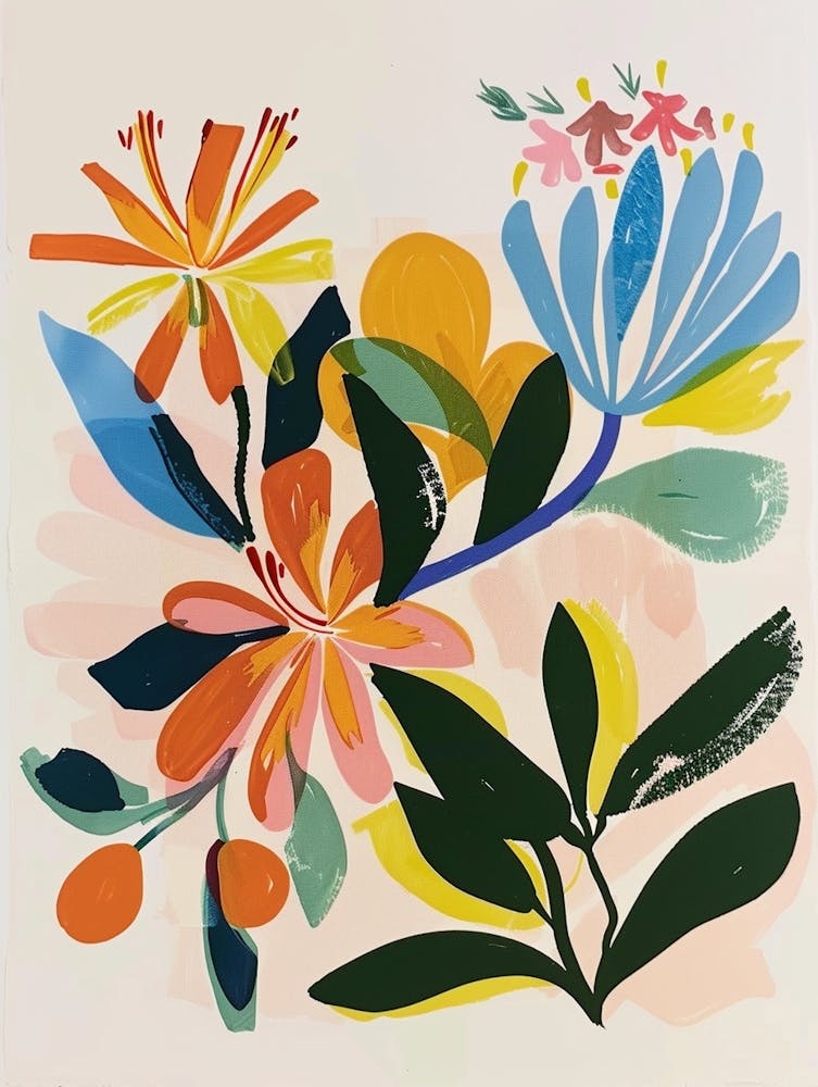 Painted Florals Honeysuckle 3