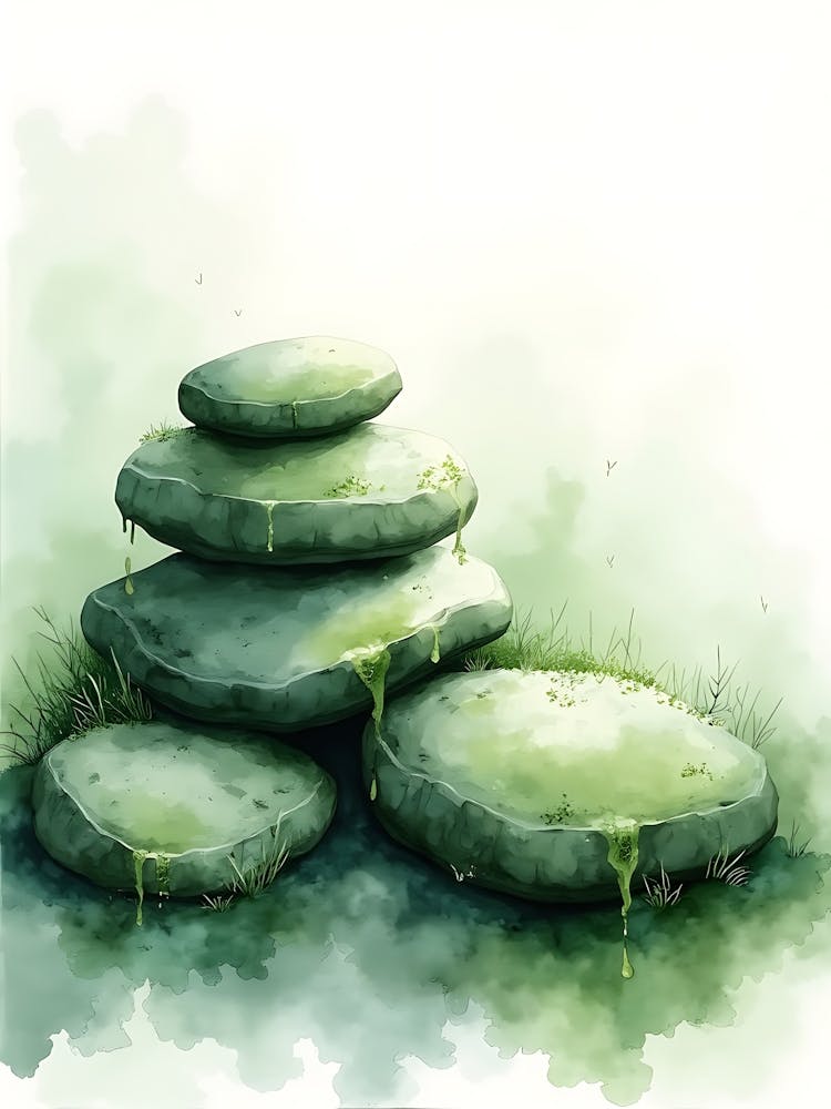 Whimsical Sage Plant Layers