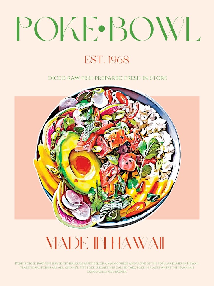 Poke Bowl Mid Century