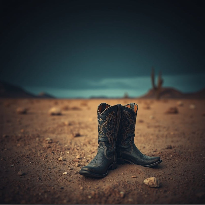 Cowboy Boots In The Desert