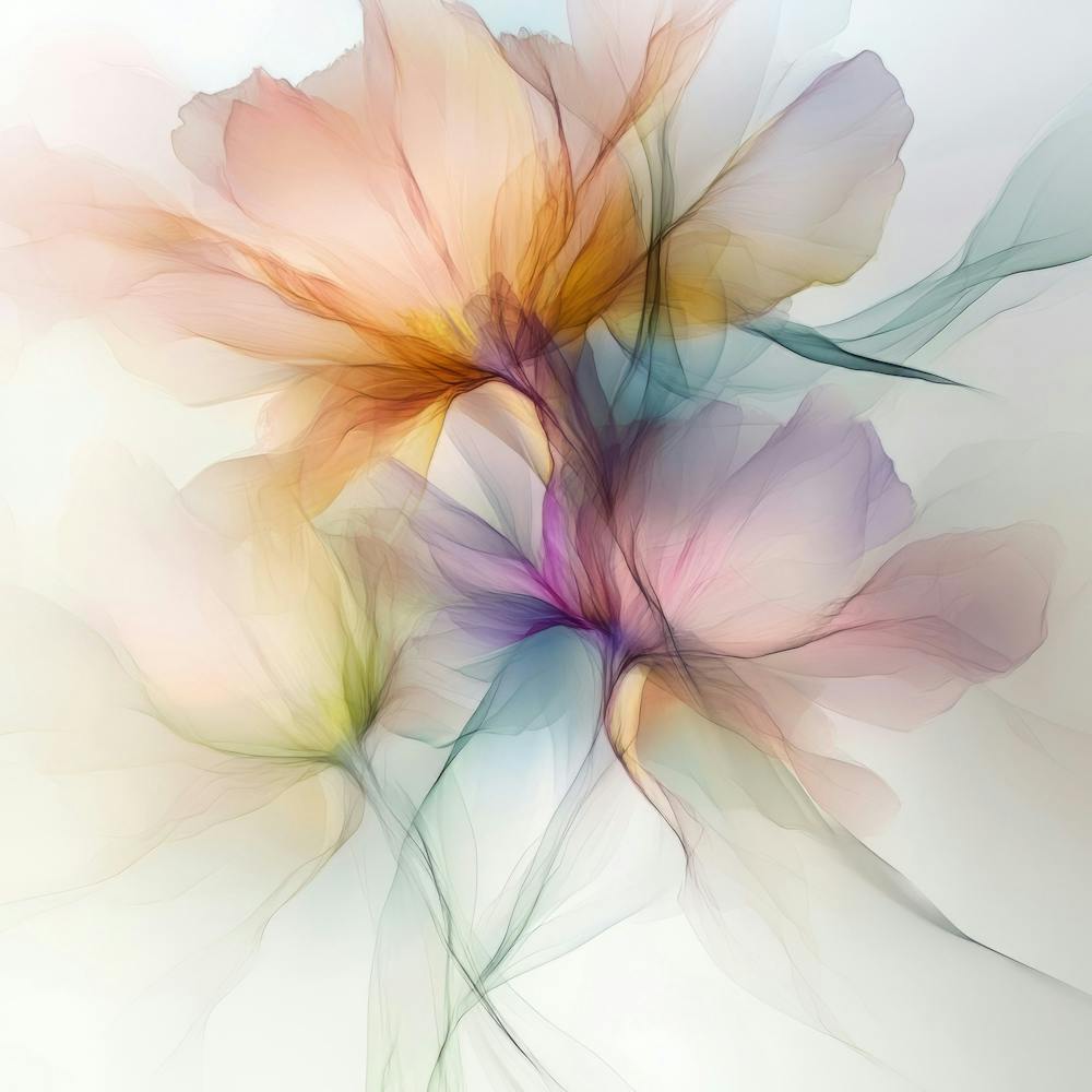 Pastel X Ray Icm Flowers 8 1