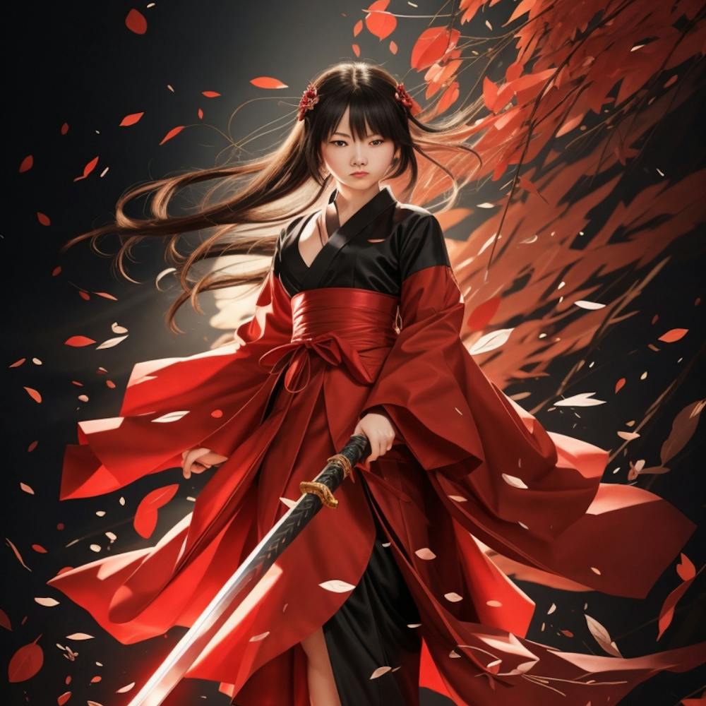A Fearless Lady samurai.