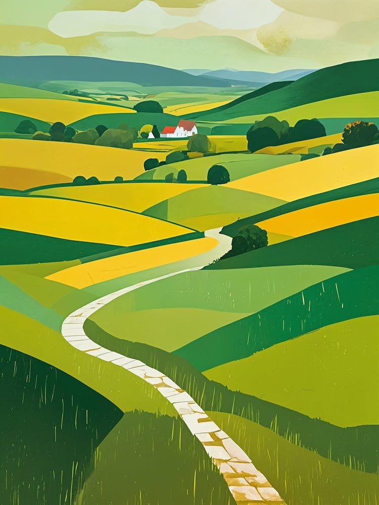 Abstract Irish Countryside no4