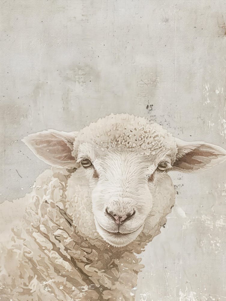Sheep Canvas Print 4