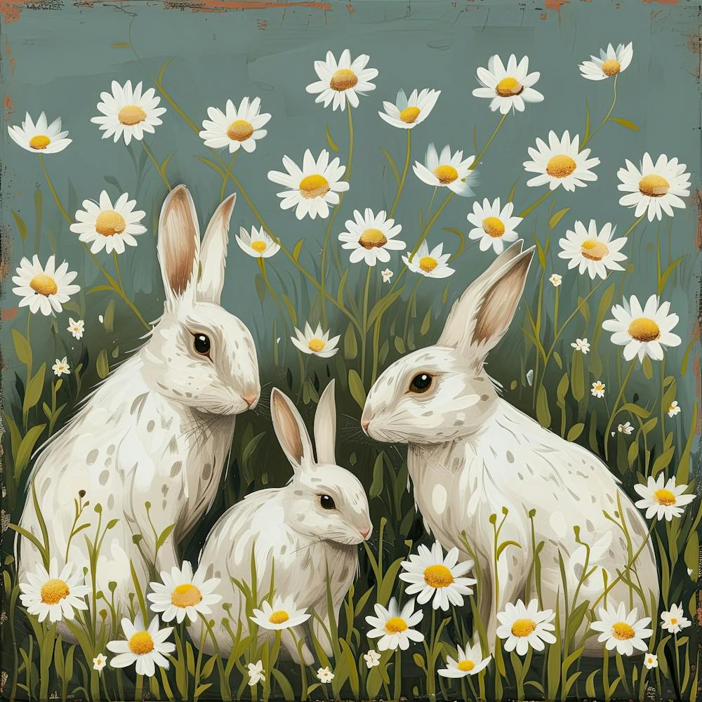 Bunnies Fairycore Painting 7