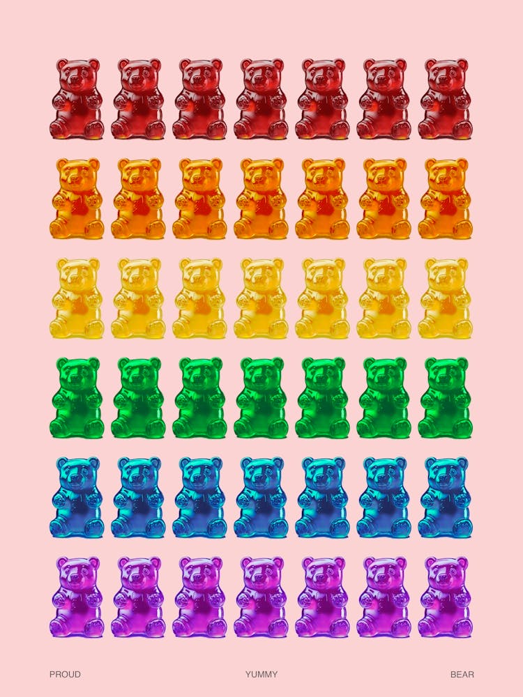 Rainbow Yummy Gay Bear Lgbtq+