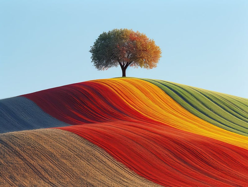 Baum auf einem Hügel 2