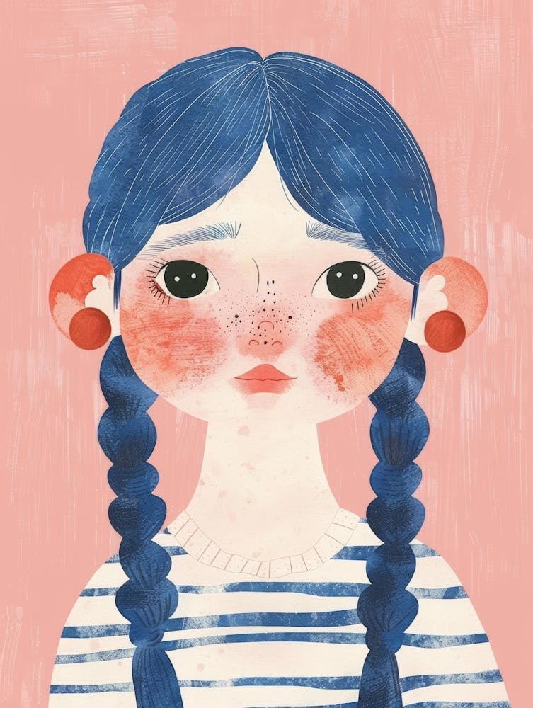 Blue Hair Girl 1