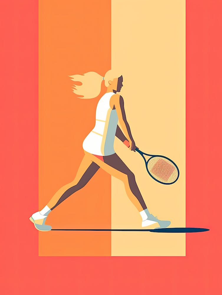Tennis Player In Action 2