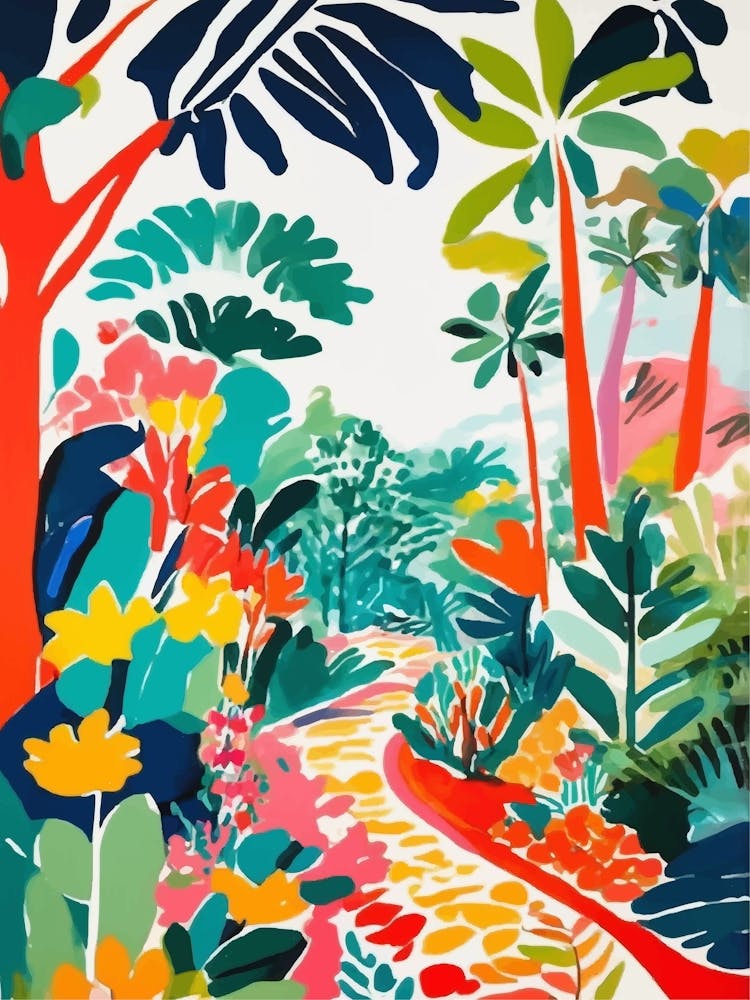 Colorful Tropical Path