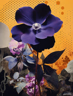 Surreal Florals Periwinkle 2 Flower Painting