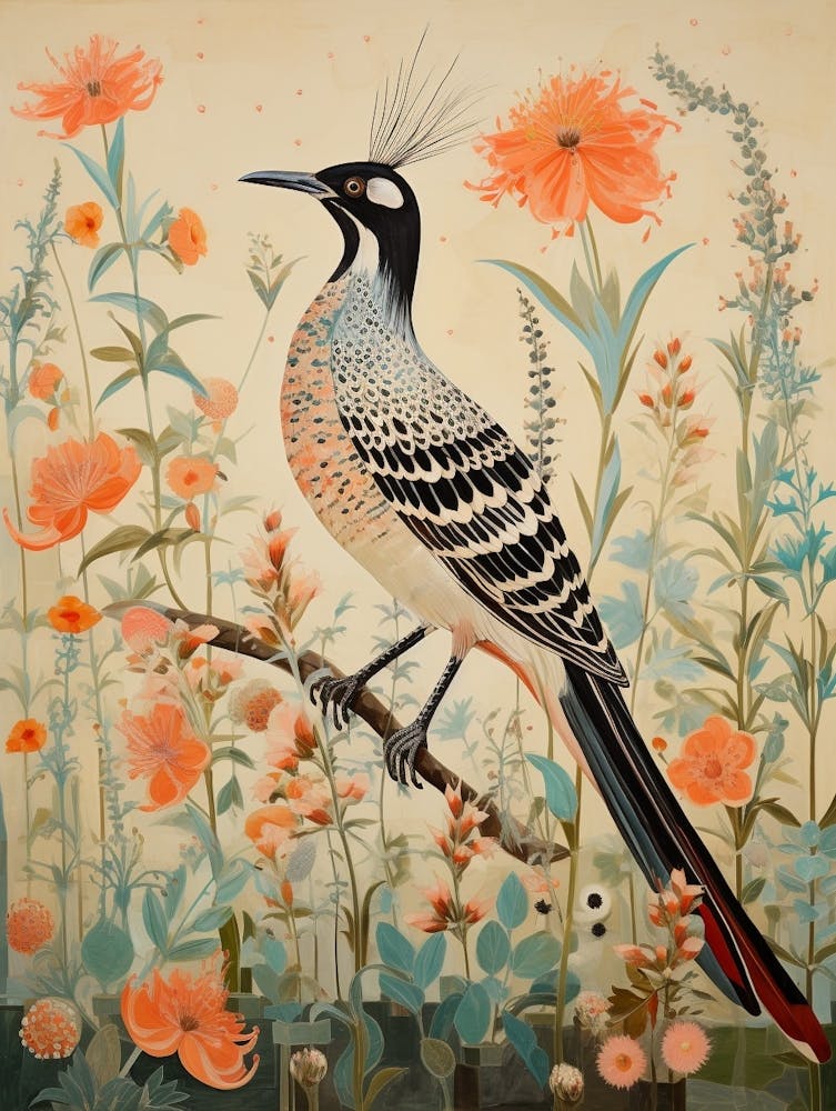 Roadrunner 2 Detailed Bird Painting