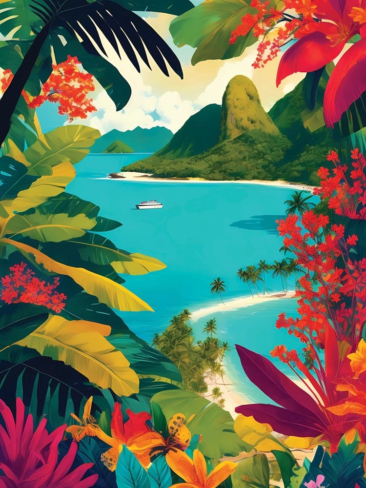 Tropical Island Landscape 2
