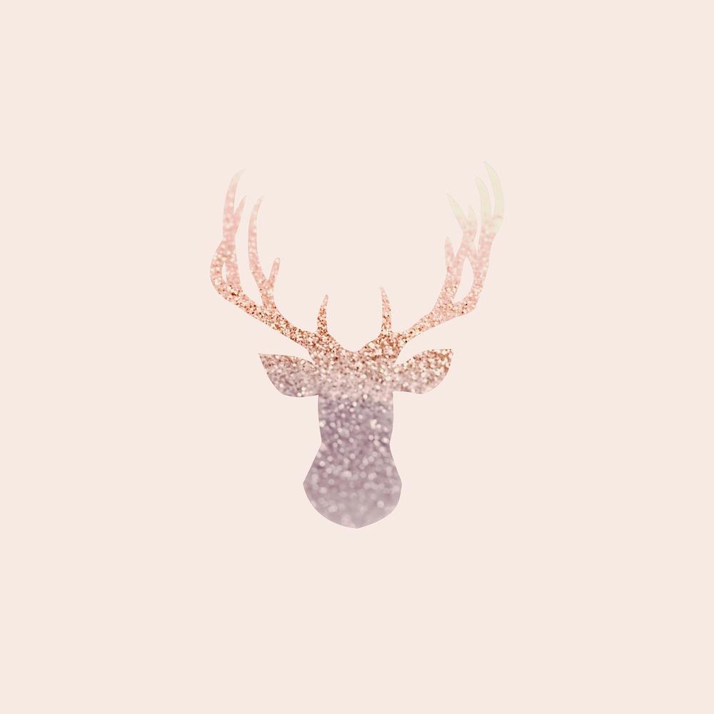 Rosegold Deer Blush Square