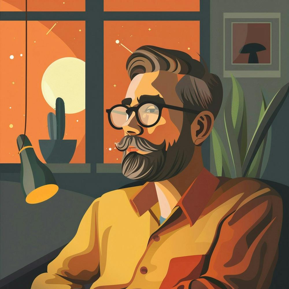 Portrait Of A Bearded Man