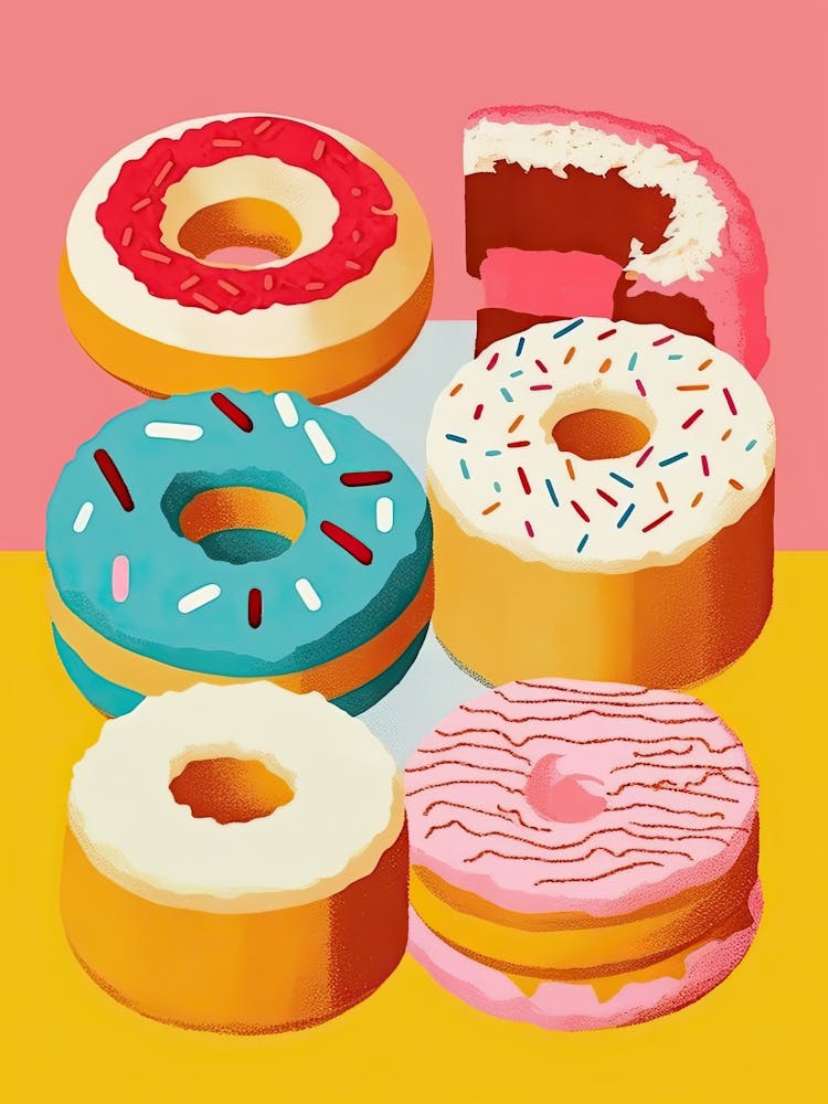 Donuts Vintage Illustration 6