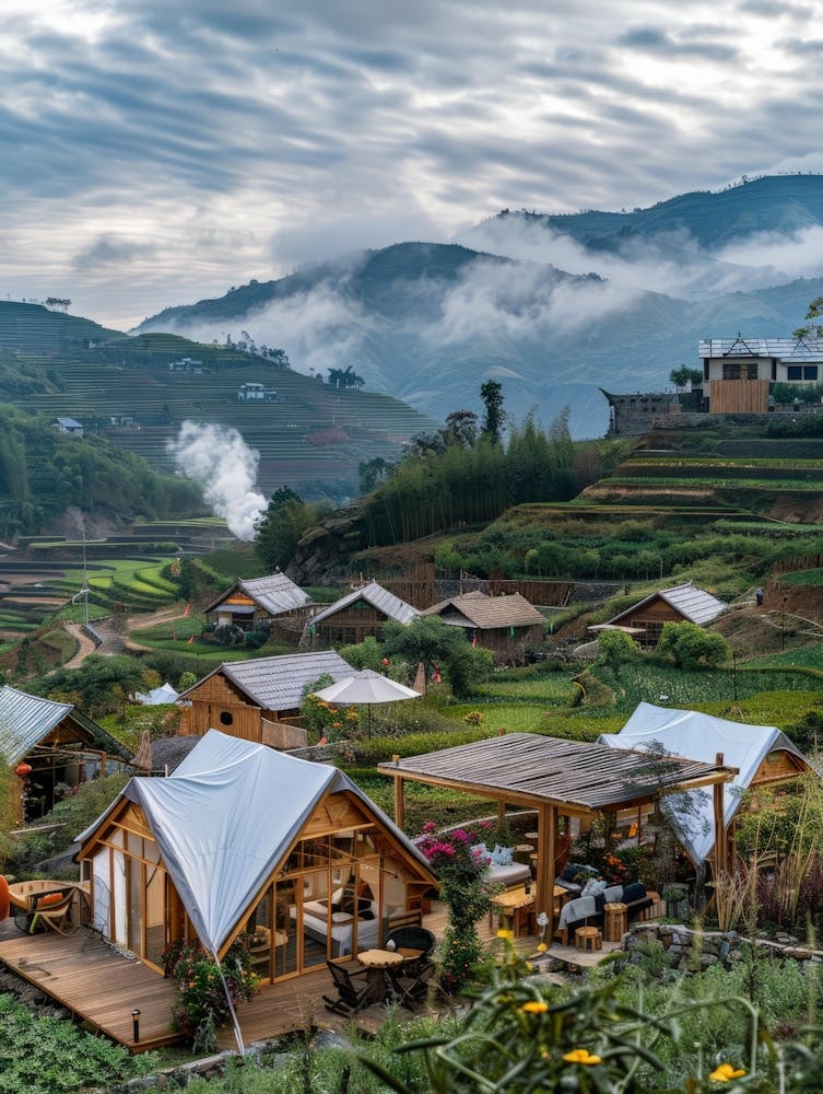 Village In The Mountains