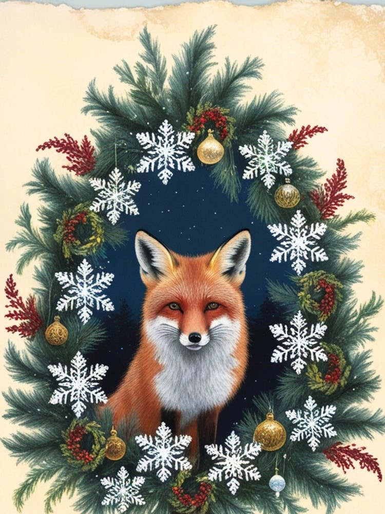 William Morris Christmas Fox 11
