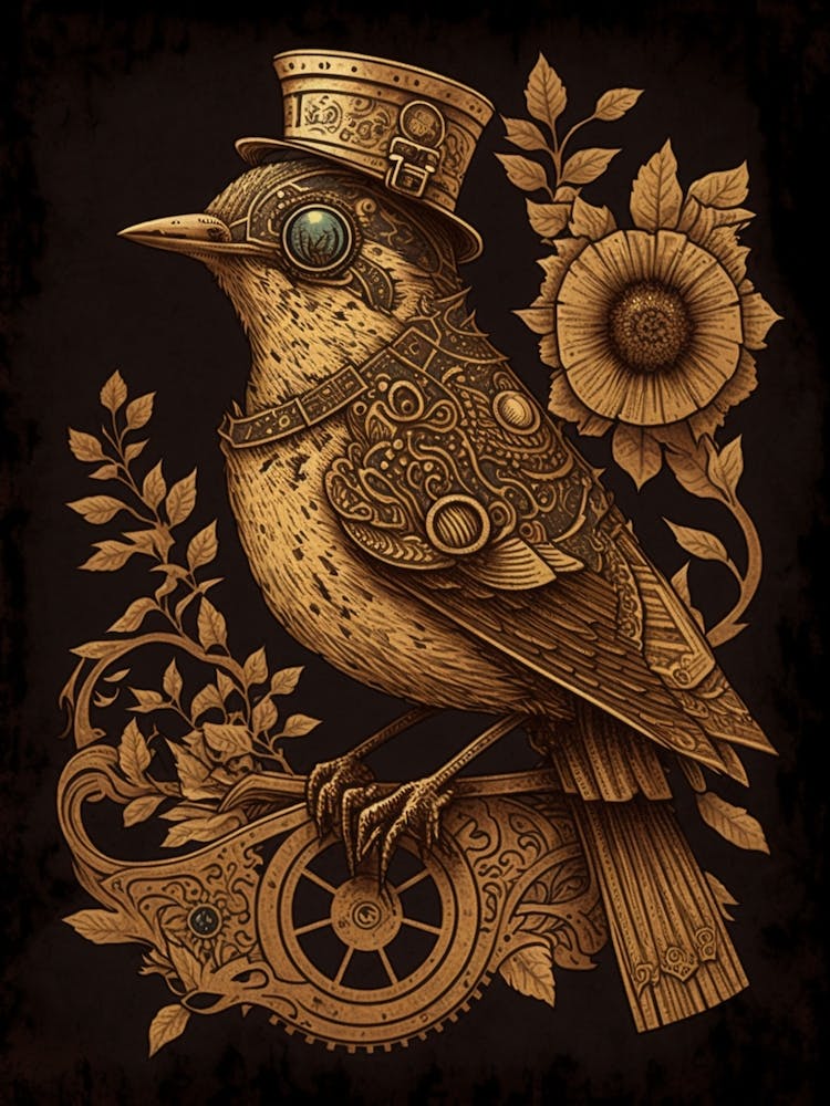Steampunk Bird 2