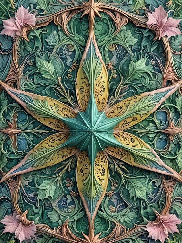 Floral North Star no1