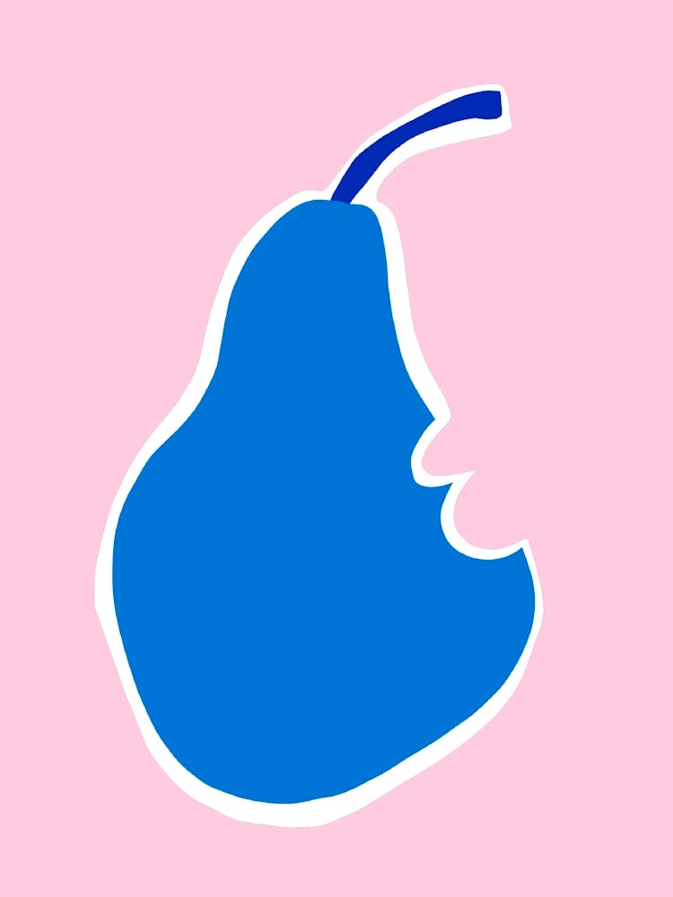 Pear pink and blue