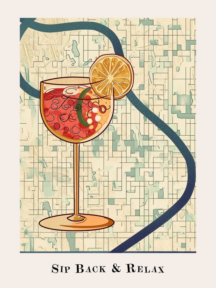 Sip Back & Relax Tile Poster 1