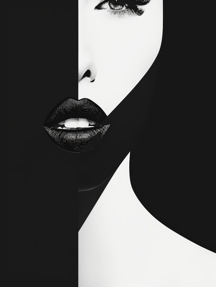 Black And White Portrait Of A Woman 7