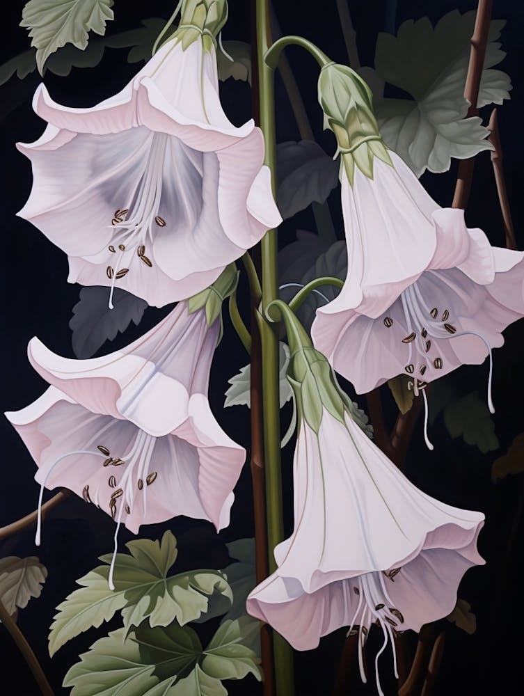 Flower Illustration Canterbury Bells 3