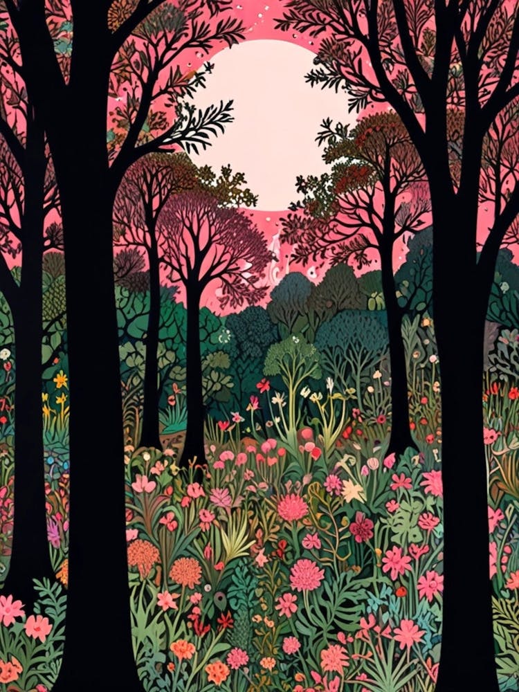 William Morris Forest At Dusk