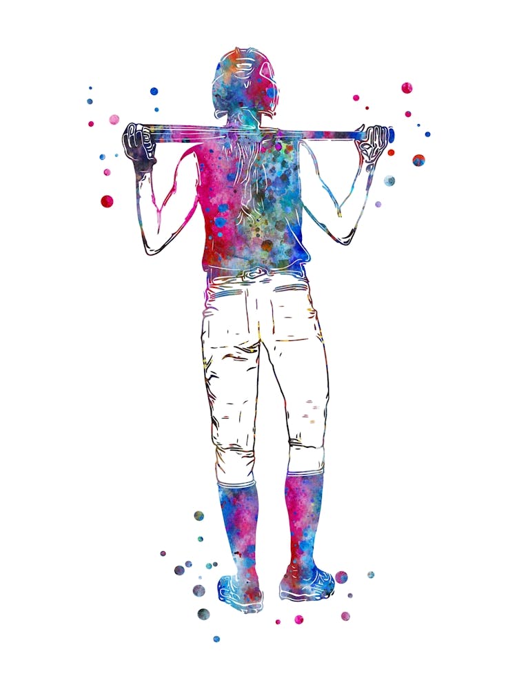 Girl Softball Player 3