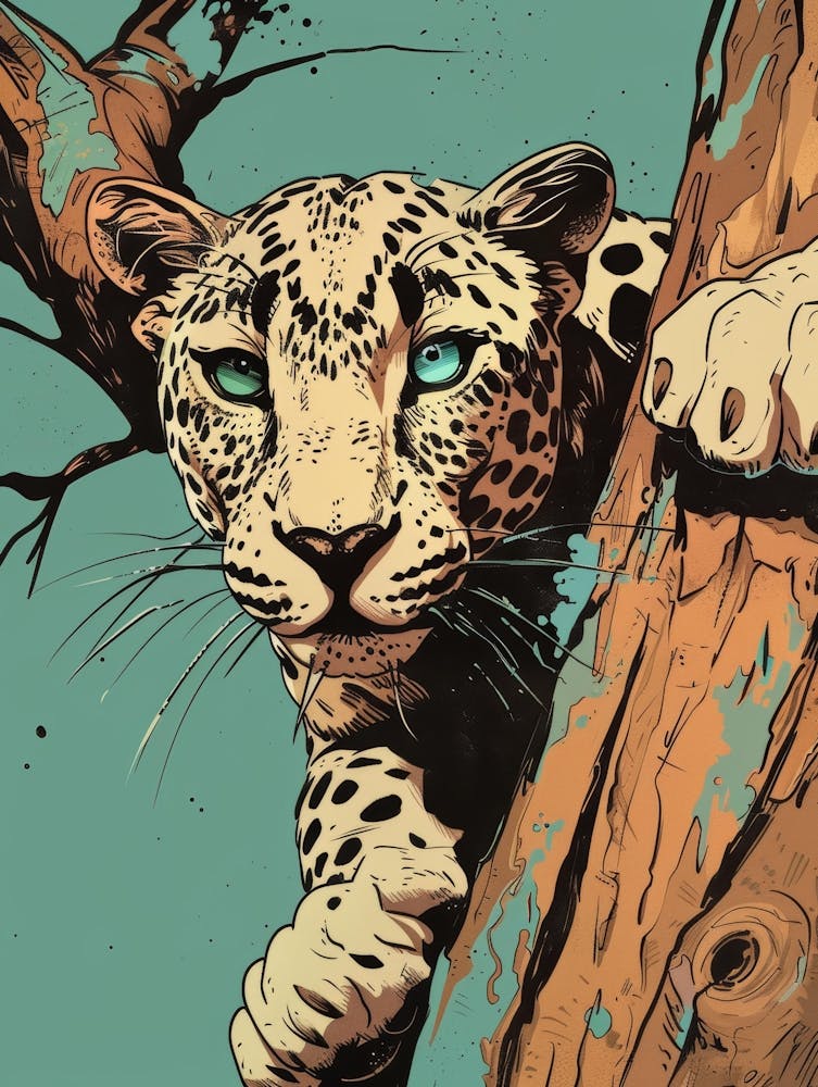 Leopard In The Tree 4
