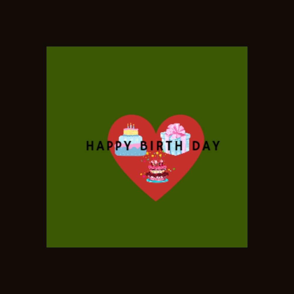 Birth day gift card
