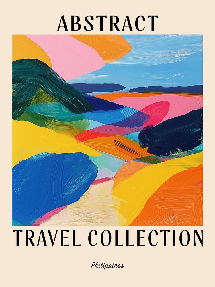 Affiche de Collection de Voyage Abstraite Philippines 1