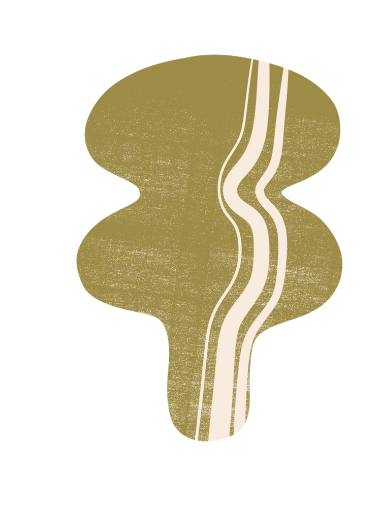 Gold Wavy Line