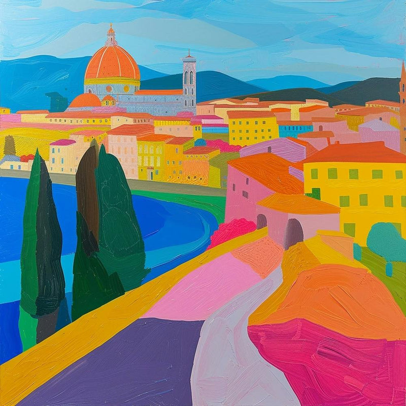Abstract Travel Collection Florence Italy 2