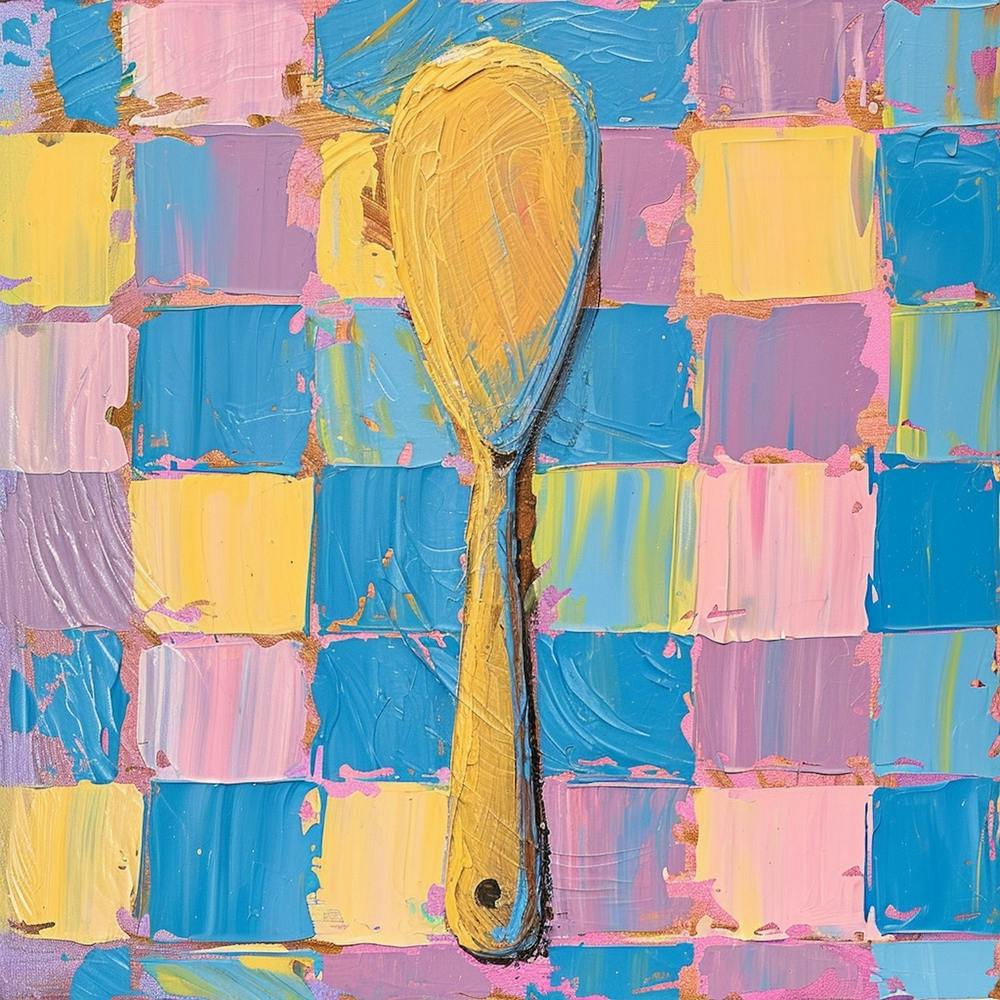 Wooden Spoon Pastel Checkerboard 1