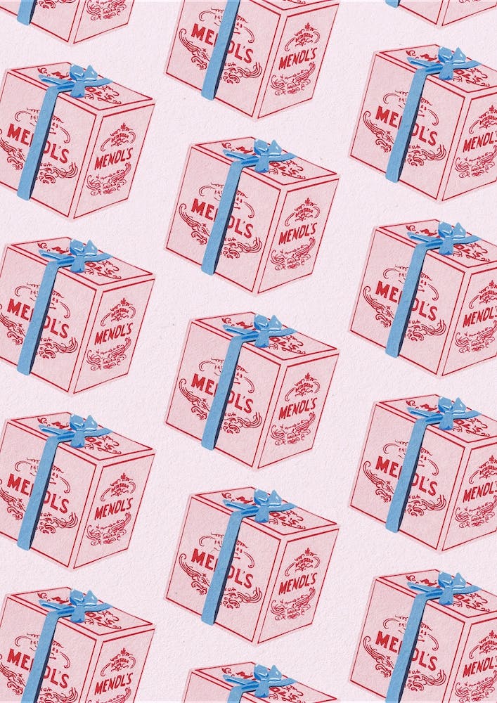 The Grand Budapest Hotel Mendl'S Box Pattern