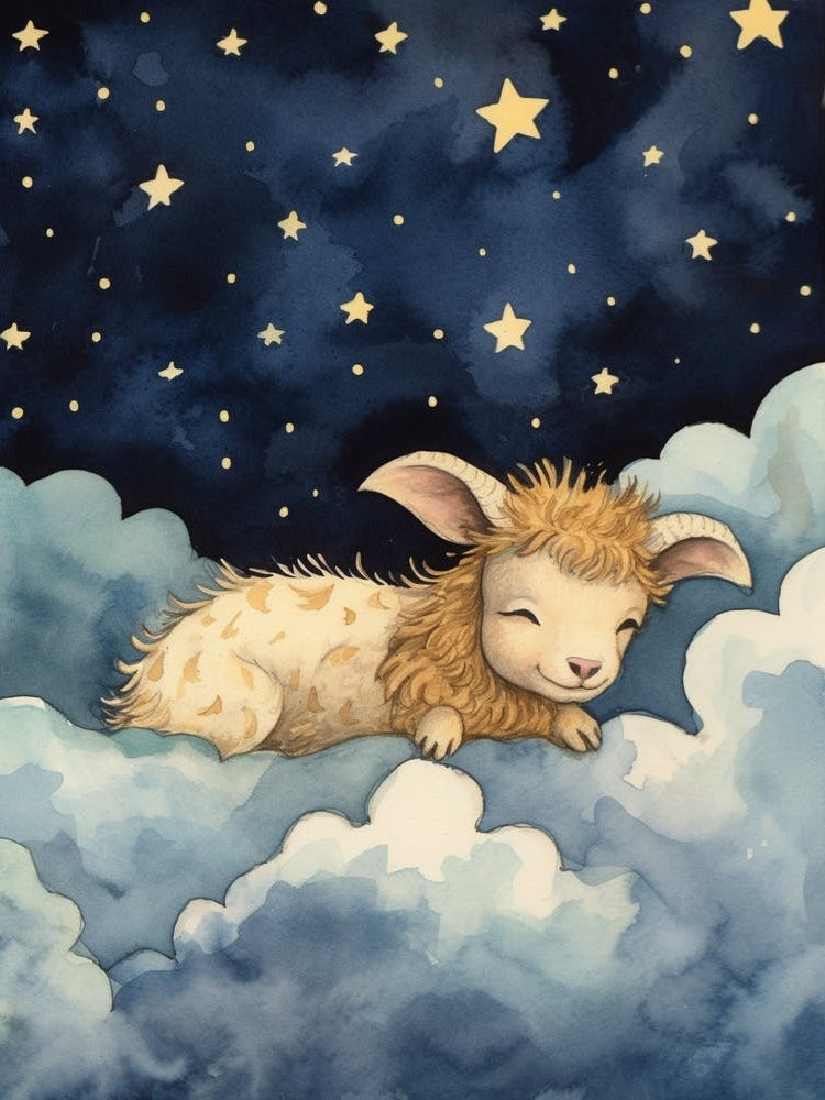 Baby Goat 2 Sleeping In The Clouds